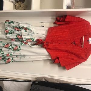 Cute shirt and long skirt